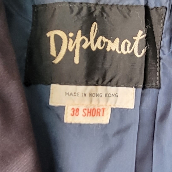 Vintage Diplomat Mens Grey/Black Trench Coat  Outerwear Overcoat 38 Short Hood - Picture 2 of 15